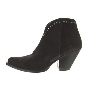 Celine Suede Studded Western Boots